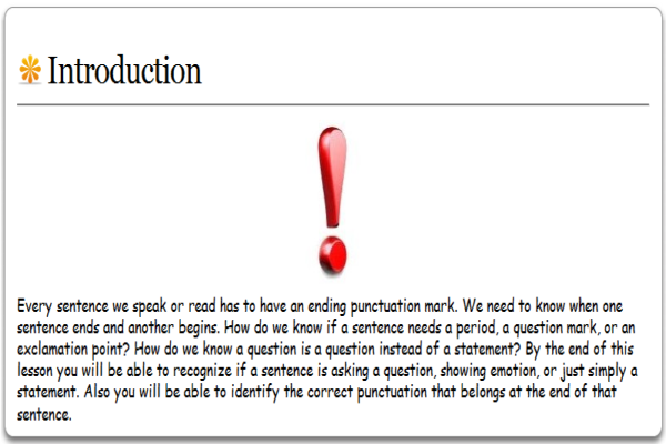 Webquest: Punctuation marks | Recurso educativo 34375