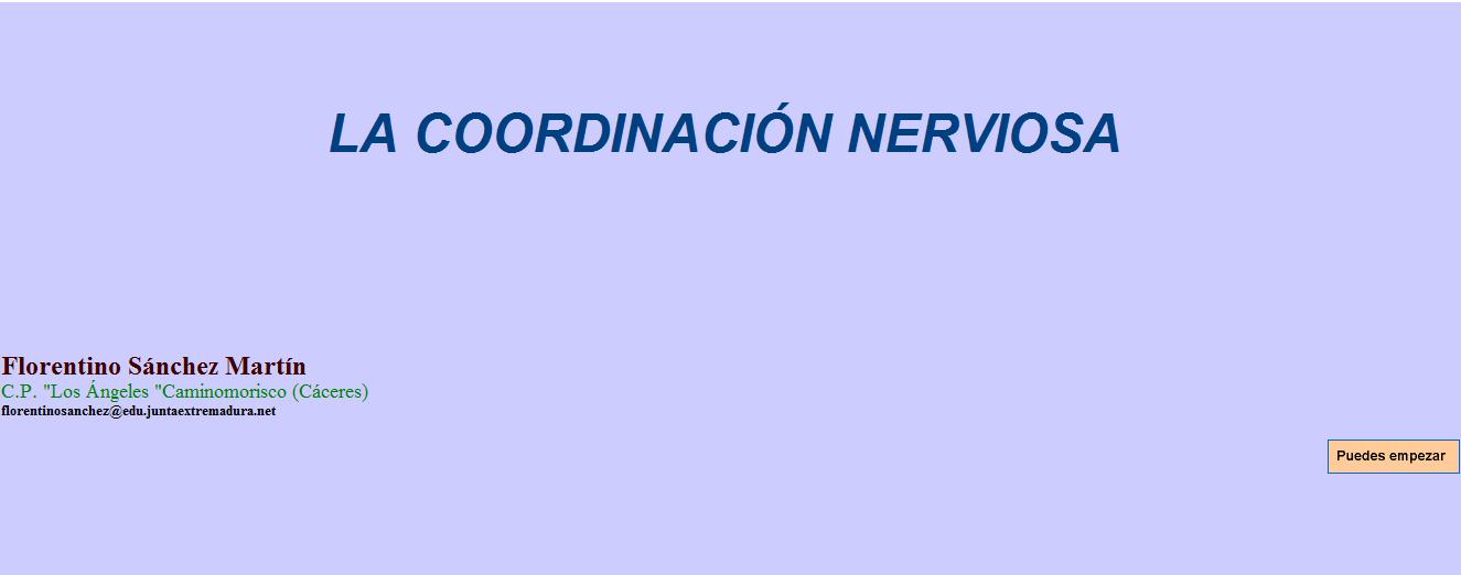 La coordinación nerviosa | Recurso educativo 34781