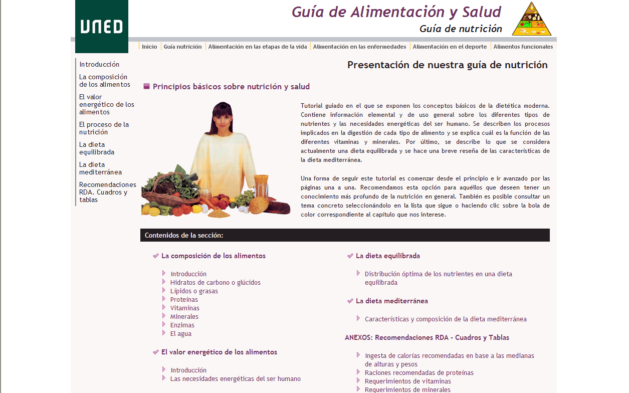Guía de alimentación y salud | Recurso educativo 34863