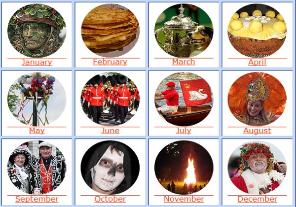 Website: Holidays and special days in Great Britain | Recurso educativo 37756