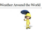Webquest: Weather around the world | Recurso educativo 37939
