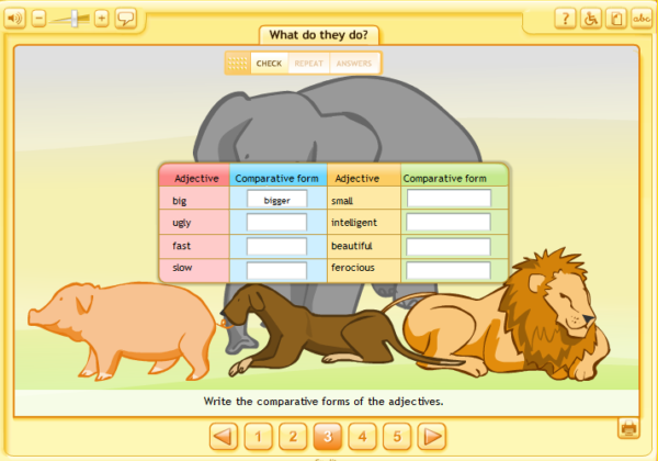 Comparing animals | Recurso educativo 38574