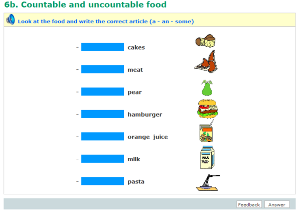 Countable and uncountable food | Recurso educativo 39020