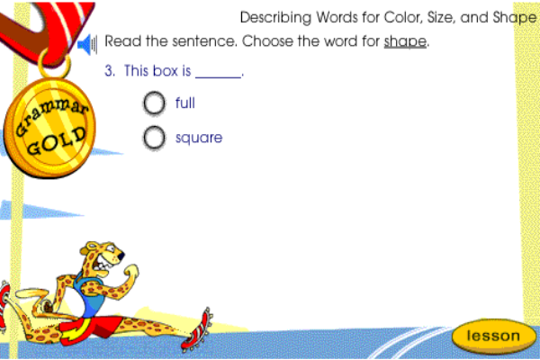 Describing words | Recurso educativo 40236