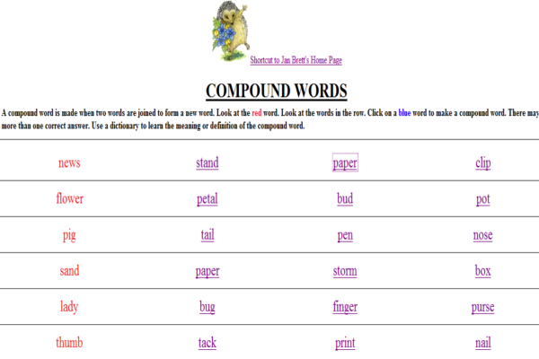 Compound words | Recurso educativo 41611