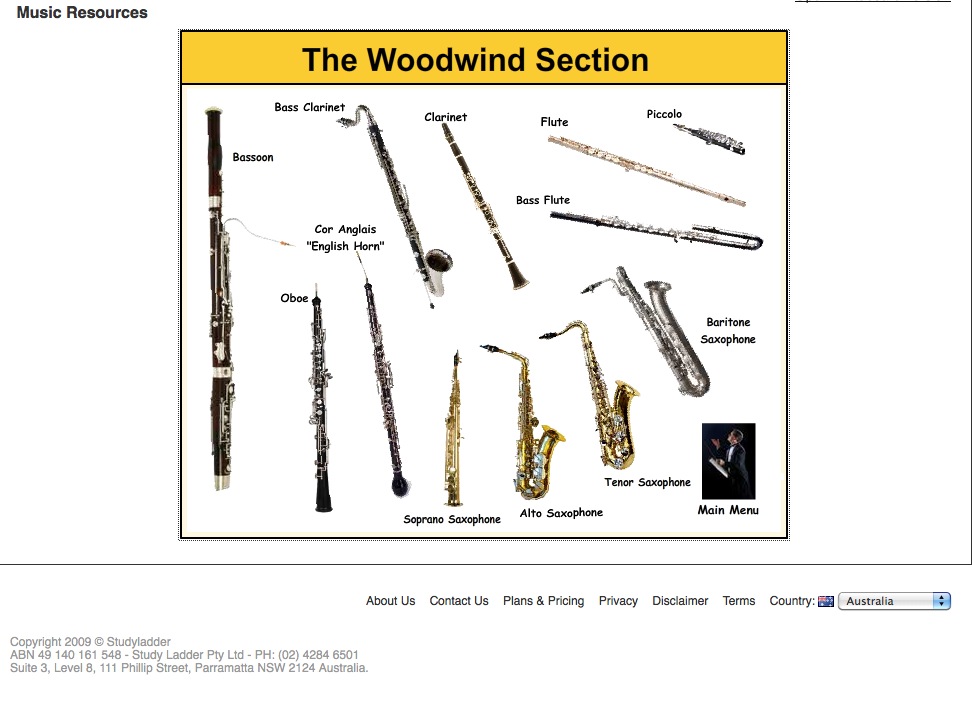 The Woodwind Section | Recurso educativo 42153
