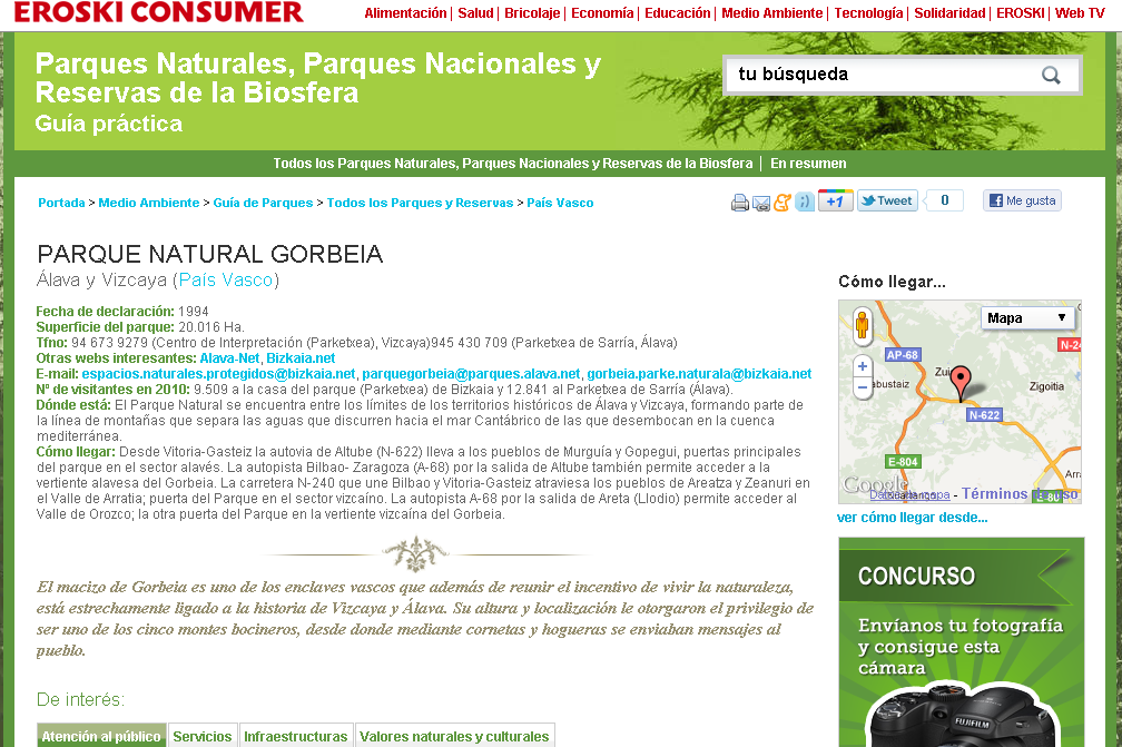 Parque natural de Gorbeia | Recurso educativo 42996