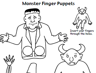 Marionetas de dedo de monstruo | Recurso educativo 46472
