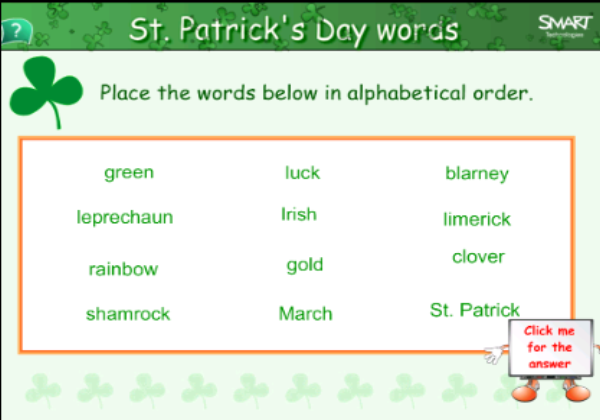 St. Patrick's day word fun | Recurso educativo 46982