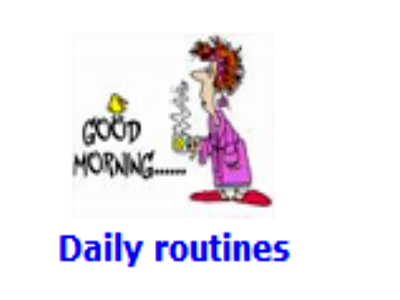 Daily routines | Recurso educativo 48620