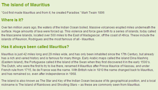 The island of Mauritius | Recurso educativo 49460
