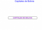 Capitales de Bolivia | Recurso educativo 52651