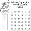 Winter Olympics word search | Recurso educativo 57993