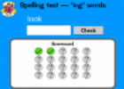 Spelling test - "ing" forms | Recurso educativo 29267