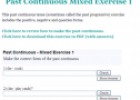 Past continuous mixed exercise (3) | Recurso educativo 64825