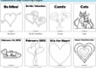 Valentine's day colouring pages | Recurso educativo 70046