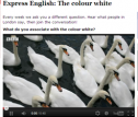 Express English: The colour white | Recurso educativo 72939