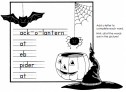 Making Halloween words | Recurso educativo 77427