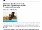 Reduce child and maternal deaths: Information and activities | Recurso educativo 78062