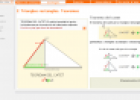 Triangles rectangles. Teoremes: Teorema del catet | Recurso educativo 76360