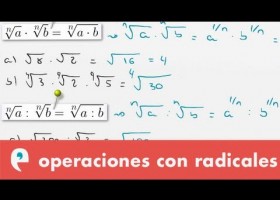 Radicales: multiplicación y división | Recurso educativo 109602