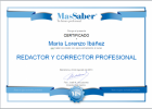 Curso de Redactor y Corrector Profesional | MasSaber | Recurso educativo 114023