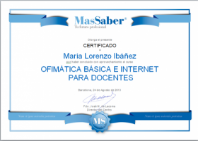 Curso de Ofimática básica e internet para docentes | MasSaber | Recurso educativo 114117