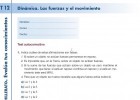 Evalúa tus conocimientos. 12. Dinámica. Las fuerzas y el movimiento | Recurso educativo 724608