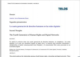 La cuarta generación de derechos humanos en las redes digitales | Recurso educativo 738371