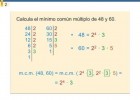 1ESO Tema2. Cálculo del mínimo común múltiplo. | Recurso educativo 758962