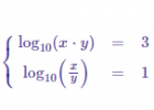 Sistemas de ecuaciones logaritmicas resueltos | Recurso educativo 767864