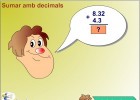 Sumar amb decimals | Recurso educativo 775275