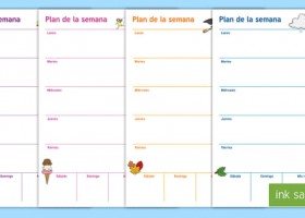 Plantilla de planificación: Plan semanal | Recurso educativo 778623