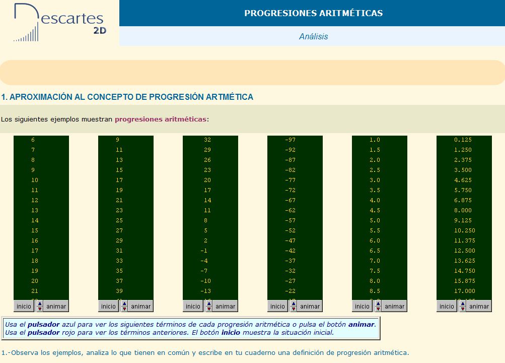 Progresion aritmética | Recurso educativo 36841