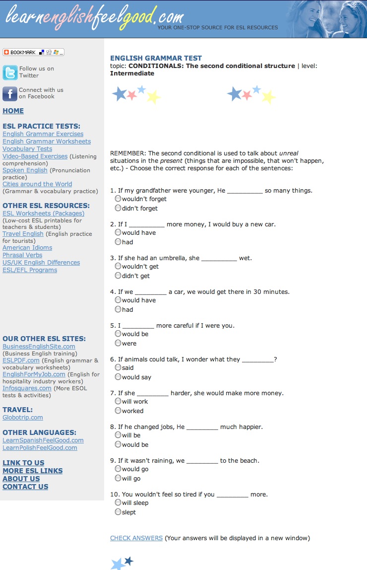 Conditionals, the Second Conditional Structure | Recurso educativo 40406