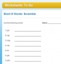 Short O Words: Scramble | Recurso educativo 68776