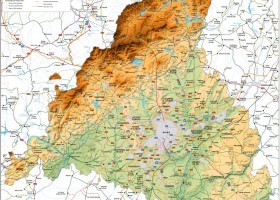 Mapa Físico Sierras y Cordilleras Comunidad de Madrid | Recurso educativo 735911