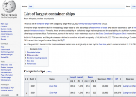 Llista de vaixells de portacontenidors més grans | Recurso educativo 785417