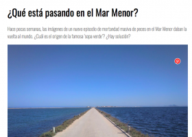 Problema medioambiental al Mar Menor | Recurso educativo 785454